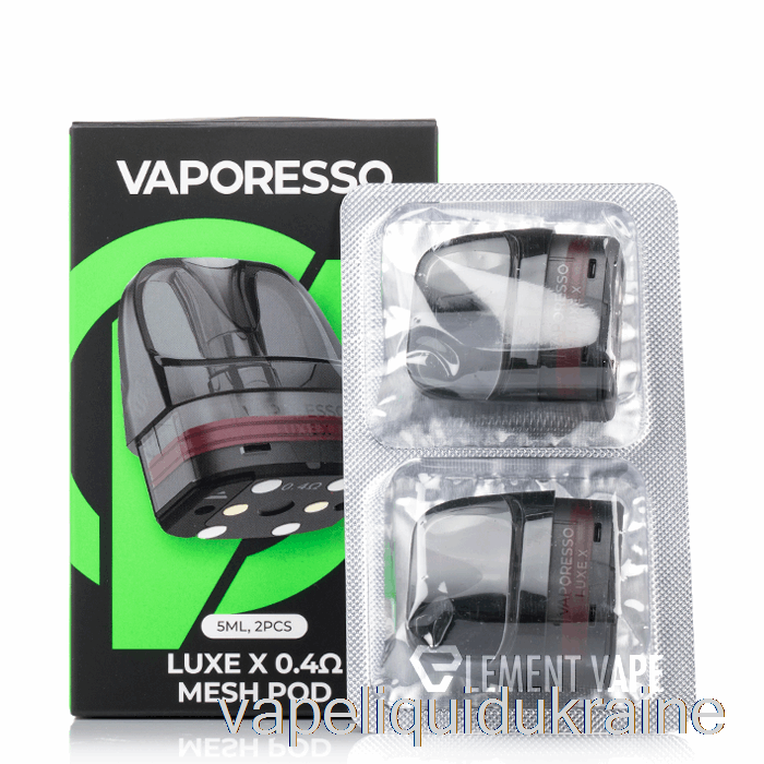 Vape Ukraine Vaporesso LUXE X Replacement Pods 0.4ohm LUXE X Pods